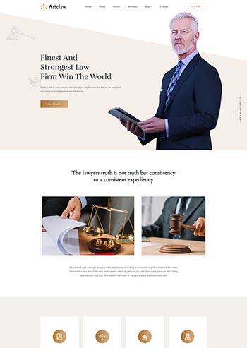 律师事务所HTML5网站模板