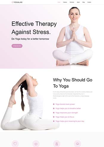健身瑜伽培训机构健身俱乐部Bootstrap网站模板
