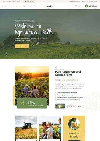 生态有机农场HTML网站模板