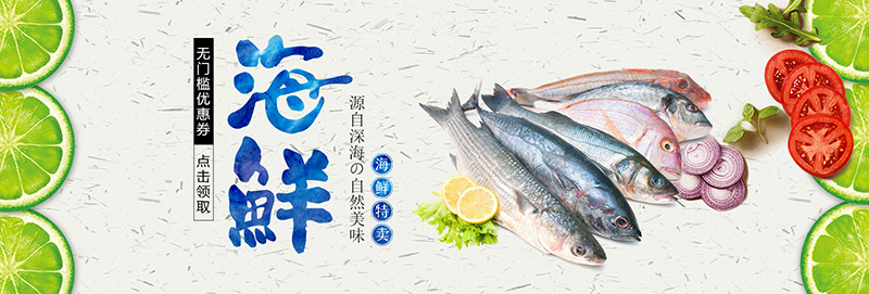 海鲜海鱼banner图
